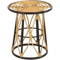 Charles Bentley Casablanca Plant Stand Natural Black Rattan