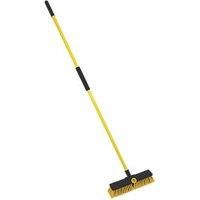 SMALL OR LARGE BULLDOZER YELLOW FOLDING HEAVY DUTY BRUSH GARDEN OUTDOOR BROOM