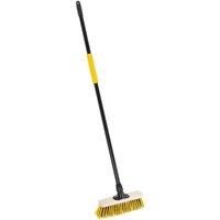 Bulldozer Wooden Broom PVC Handle - 11in