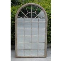 Charles Bentley Arch Outdoor Wall Decorative Mirror - Natural