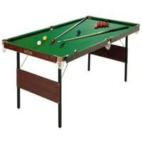 Charles Bentley 4ft 6in Snooker and Pool Table Green FSC Including Balls and 2 Cues, none