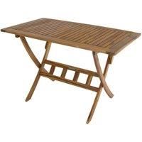 Charles Bentley FSC Acacia Hardwood Rectangular Folding Table