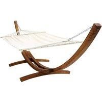 Charles Bentley Wooden Arc Hammock - Cream