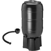 210L Garden Round Plastic Water Butt Set Including Tap With Stand and Filler Kit