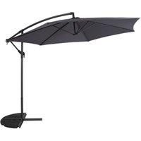 Bentley Garden 3M Hanging Banana Patio Garden Umbrella Parasol - Various Colours