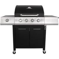 Charles Bentley 5 Burner (4+1 Side) Gas BBQ Black