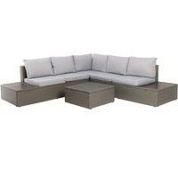 Charles Bentley Rattan & Polywood Corner Lounge Set