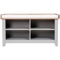 Charnwood Hallway Bench with Open Shoe Tidy Free Standing Grey 20kg