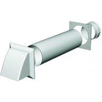 Domus 100mm Tumble Dryer Vent Kit & White Cowl