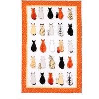 Ulster Weavers, "New Cats in Waiting",  Pure cotton printed tea towel.