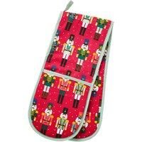 Double Oven Glove Ulster Weavers Nutcracker Parade 100% Cotton Red