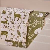 Cotton Tea Towel 2 Pack Ulster Weavers Forest Friends - Sage 100% Cotton Sage