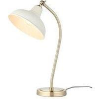 Very Home Hemstone Table Lamp - Cream/Antique Brass