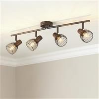 Camber Lighting Trenton Metal 4 Light Spotlight Bar - Black