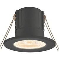 Saxby CosmosEco V3 Fixed Fire Rated LED Recessed Downlight Black 6W 500lm (467RE)