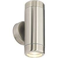 Barracuda Outdoor Up & Down Wall Light Brushed Stainless Steel (19005)