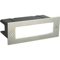 Saxby Seina Outdoor LED Recessed Brick Light Brushed Stainless Steel 4.5W 350lm (3890J)