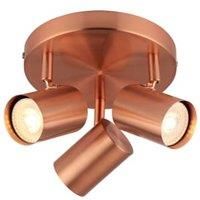 Tour 3 Plate Light - Copper (Pack of 1)