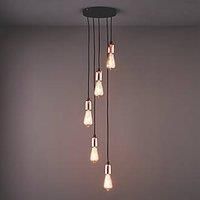 Quay Design Hansen LED 5-Light Pendant Copper 10W 210lm (347VH)