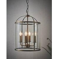 Quay Design Liberty 4-Light Pendant Antique Brass (414VG)
