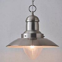 Quay Design Brim Ceiling Pendant Satin Nickel (504VG)