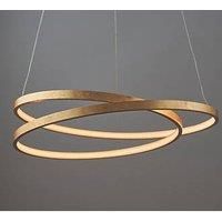 Quay Design Hoops LED Ceiling Pendant Light Gold Leaf 32W 1400lm (967VG)
