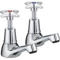 Alliance Skara Cross Top Basin Taps,chrome