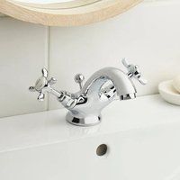 Bristan 1901 Basin Sink Pillar Taps Chrome Deck Mounted N 1/2 C CD