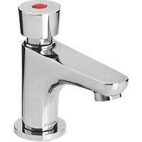 Bristan Z2 DUS Single Timed Flow Deck Basin Tap with Flow Regulator - Chrome