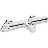 Bristan Artisan AR2 THBSM C Thermostatic Bath Shower Mixer Tap - Chrome Plated & EVC KIT02 C EVO Shower Kit with Multi-Function Rub Clean Handset - Chrome Plated