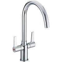 Bristan DUL SNK EF C Design Utility Lever Easyfit Kitchen Sink Mixer Tap with Swivel Spout, Chrome