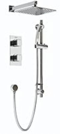 Bristan COBALT SHWR PK Complete Recessed Dual Control Shower Pack, Chrome