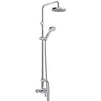 Bristan PM2 SQSHXDIV C Prism Exposed Sequential Shower Valver with Diverter and Rigid Riser Kit, Chrome, Fixed
