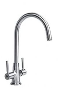 Bristan MZ SNK EF BN Monza Easyfit Kitchen Sink Mixer Tap with Swivel Spout, Brushed Nickel