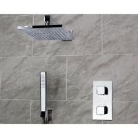 Bristan Thermostatic Shower with Dual Shower Head gray