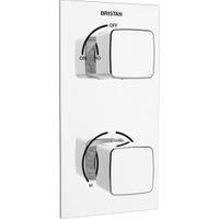 Bristan Cobalt Recessed Thermostatic Dual Control Shower Valve - Chrome