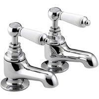 Bristan Renaissance Pair of Chrome Lever Bath Taps