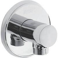Bristan CARM WORD01 C Round Wall Outlet Shower Accessories, Chrome Plated
