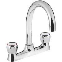 Bristan VAC2 DSM C MT Value Deck & Bridge Sink Mixers, Chrome