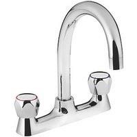 Bristan VAC2 DSM C MT Value Deck & Bridge Sink Mixers, Chrome