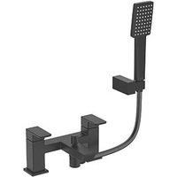 Bristan Cobalt Bath Shower Mixer Tap Pillar Mounted - Black