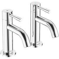 Bristan Mila Basin Pillar Taps Chrome (MI 1/2 C)