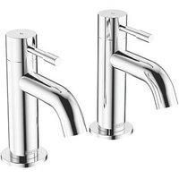 Bristan Mila Bath Pillar Taps Chrome (MI 3/4 C)