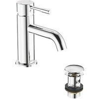 Bristan Mila Basin Mixer Tap with Clicker Waste - Chrome