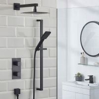Bristan COBALT Black Shower Pack handheld and overhead