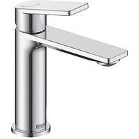 Bristan FRM ES BAS C Frammento Eco Start Basin Mixer with Clicker Waste, Chrome Plated