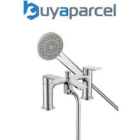 Bristan Frammento BSM Chrome Deck Mounted Bath Shower Mixer Tap + Hose + Head