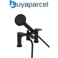 Bristan Frammento BSM Black Deck Mounted Bath Shower Mixer Tap + Hose + Head