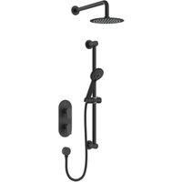 Bristan BLK SHWR PK Hourglass Concealed Dual Control Shower Pack, Black