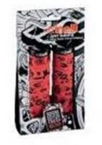 Cinelli Mike Giant Art Lock-On Handlebar Grips, Red Velvet, One Size